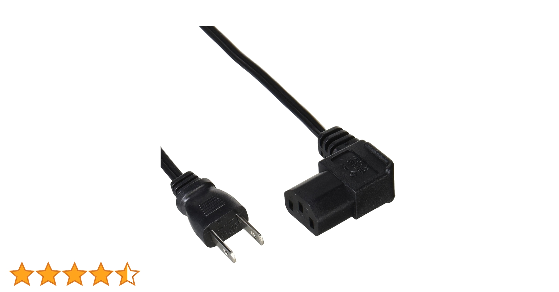 Amazon.co.jp: アイネックス AINEX AC電源ケーブル 極細L型タイプ ACP